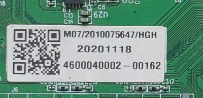MAIN PARA TV JVC·ROKU TV 4K·UHD·HDR / NUMERO DE PARTE MS16010-ZC01-01 / 4600040002 / 20201118 / KB6160A / 2E01413C0 / DISPLAY JR645R3HA7L / MODELO LT-65MAW595 - Imagen 3